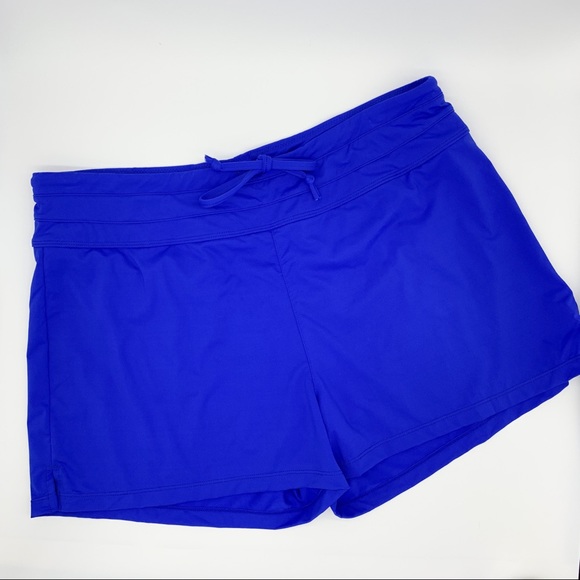 Athleta Other - ATHLETA royal blue swim bathing suit shorts, L.